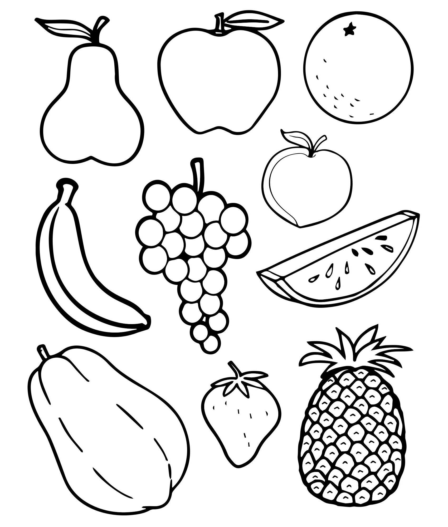 Детские рисунки овощи и фрукты - 71 фото