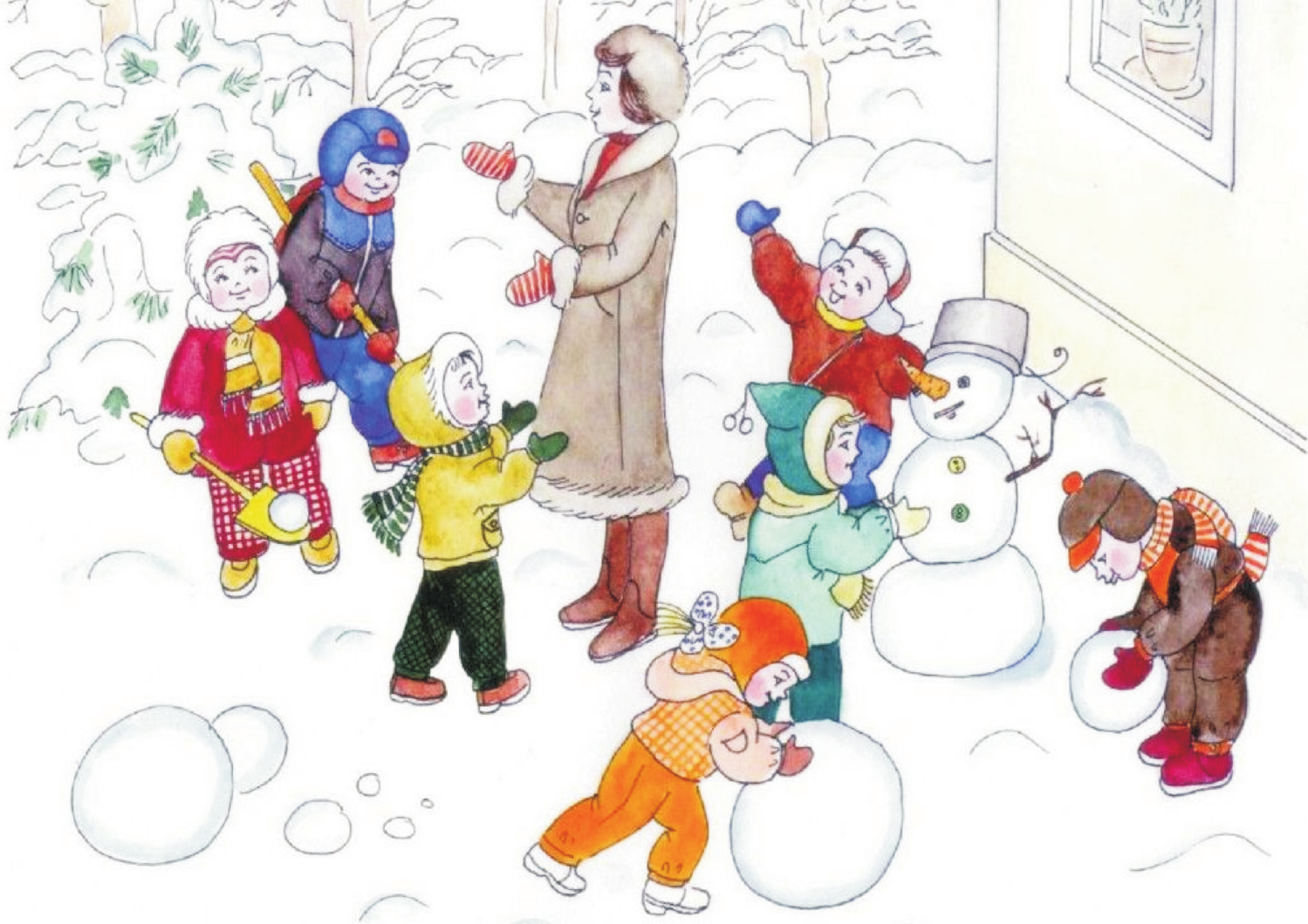 Сюжетные занятия в подготовительной группе. Прогулка в детском саду. Сюжетная картина зимние развлечения. Зима картинки для детей. Картина зимняя прогулка для детей.