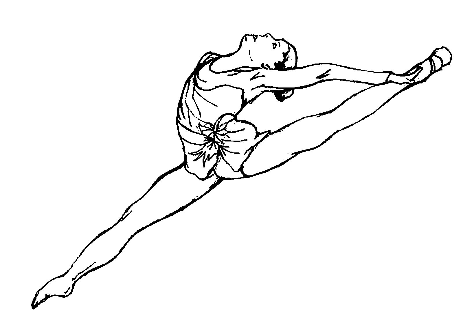 картинки гимнастики раскраски