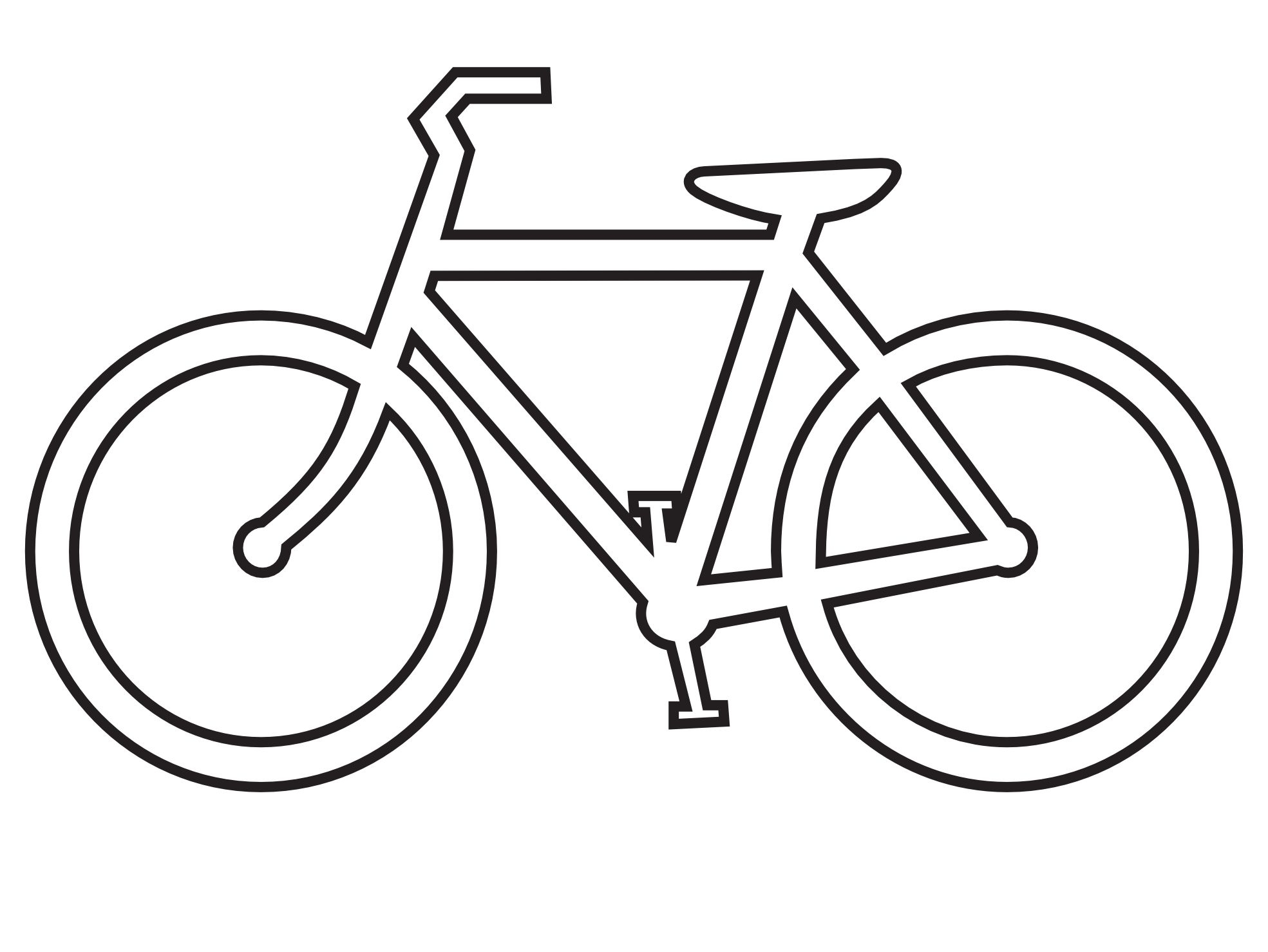 Велосипед - шаблон трафарет для 3Д ручки