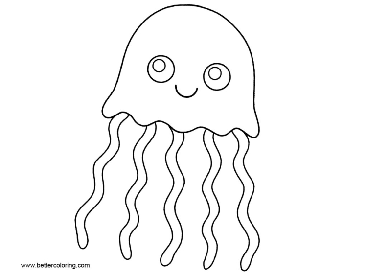 Медуза рисунок для детей