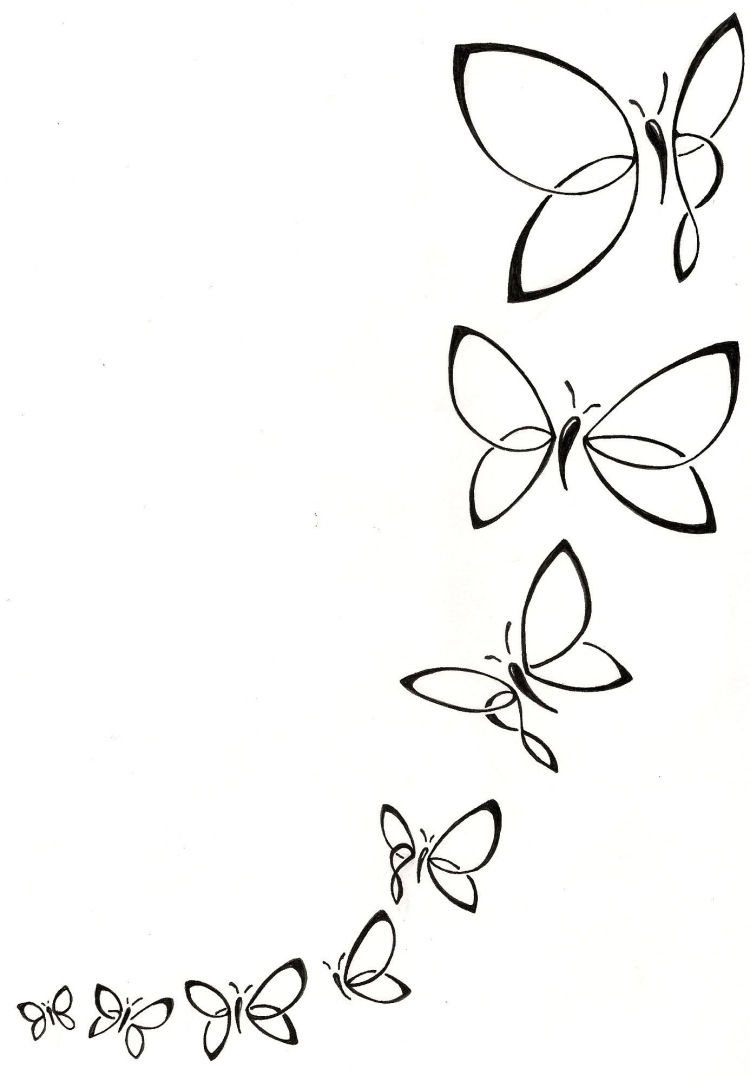 Легкие узоры для бабочки