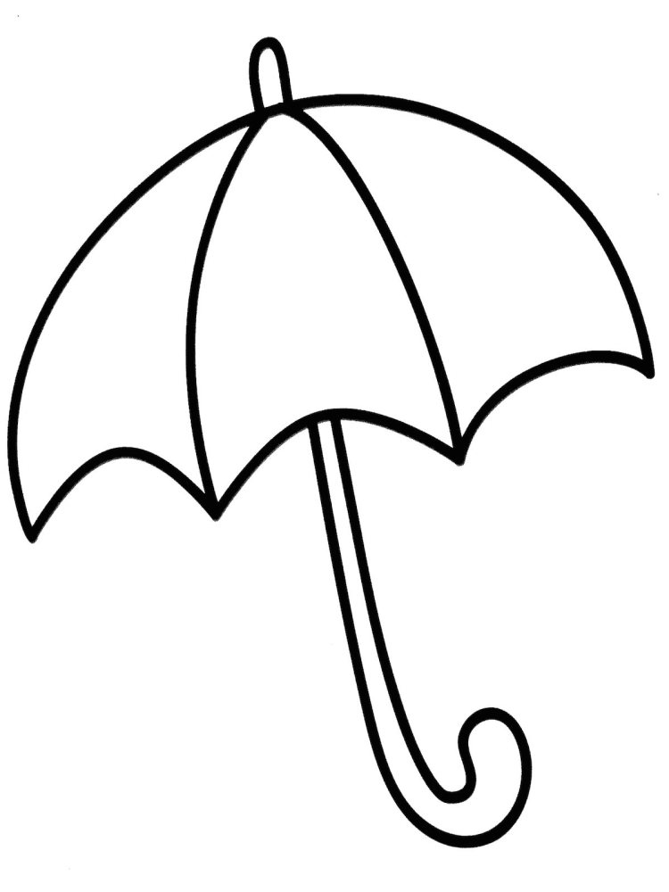 Зонтик рисунок для детей