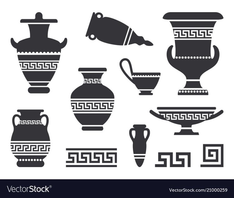 Узоры древнегреческие на вазах