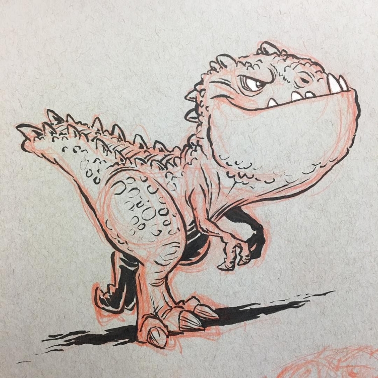Динозавр детский рисунок
