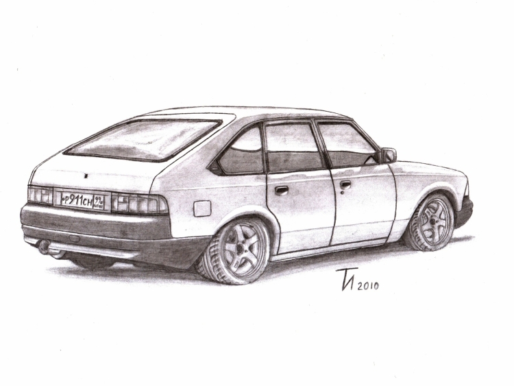 Эскиз автомобиля