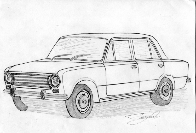 Эскиз машины