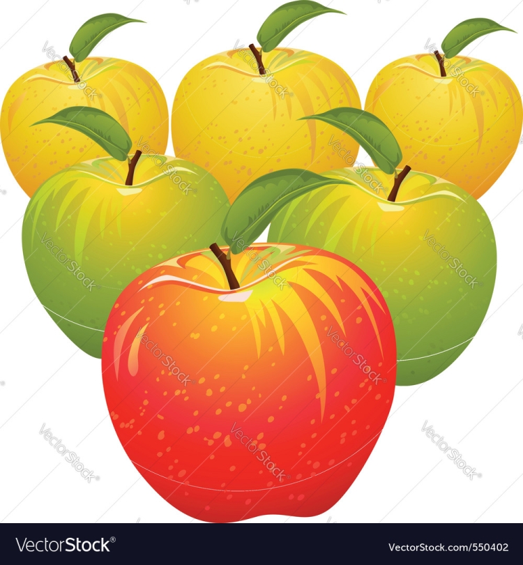 Зернышки спелых яблок иллюстрация