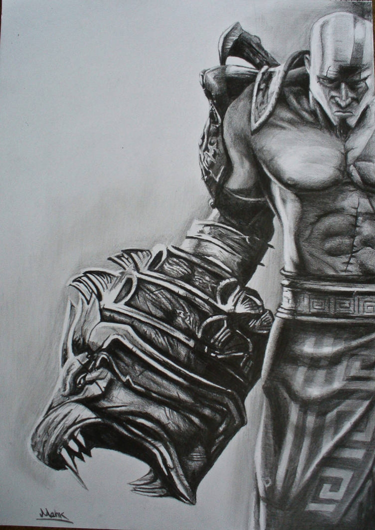 Кратос God of War 2018 скетчи