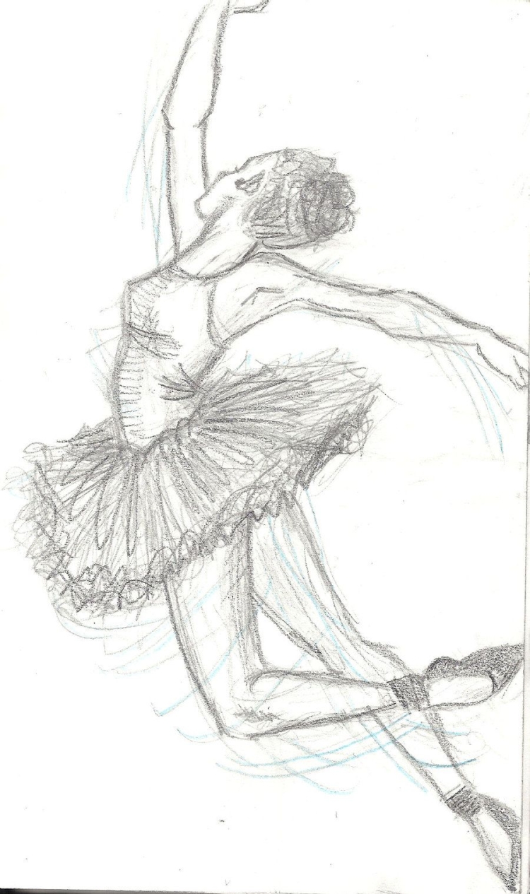 Рисунок карандашом балет