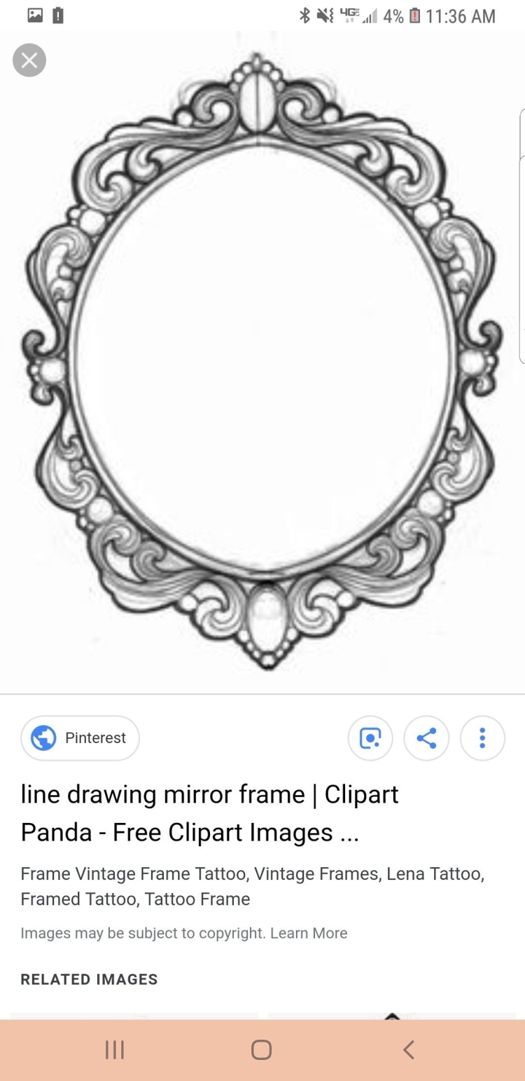 Зеркало рисунок карандашом