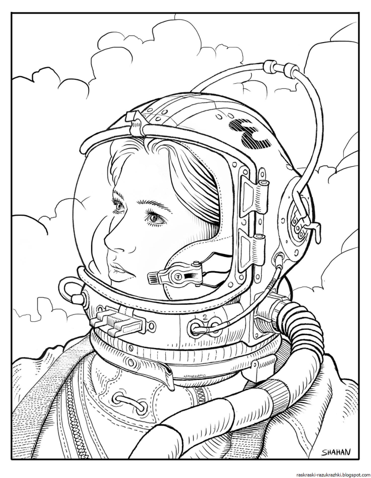 День космонавтики нарисовать карандашом. Разукрашка с космонавтом Гагариным. Космонавт раскраска для детей. Раскраска. В космосе.