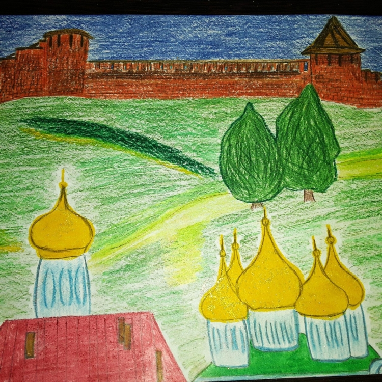 Нижегородский кремль рисунок детский