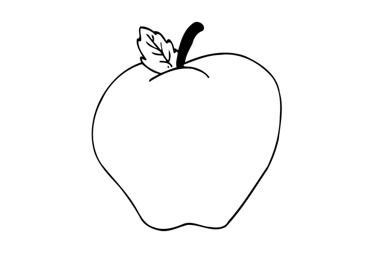 Раскраска яблоко
