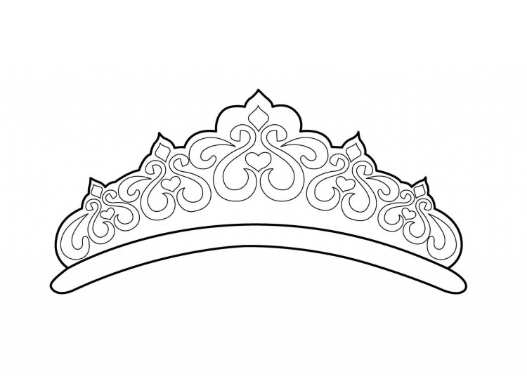 Раскраски шаблон, Раскраска Корона корона для мальчика шаблон из бумаги Шаблон.