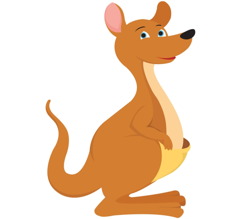 Детский рисунок кенгуру