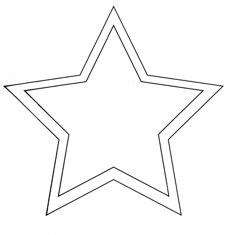 Шаблон пятиконечной звезды