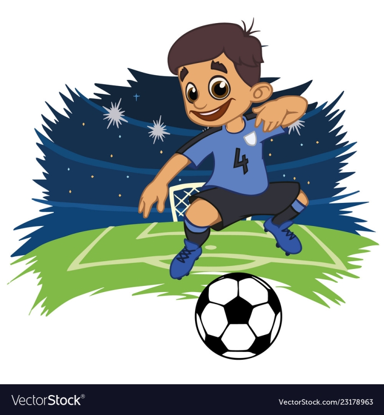 Футболист детский рисунок