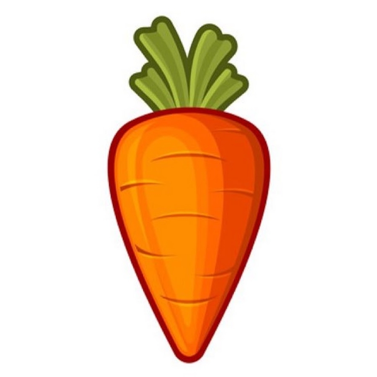 Детский рисунок морковь