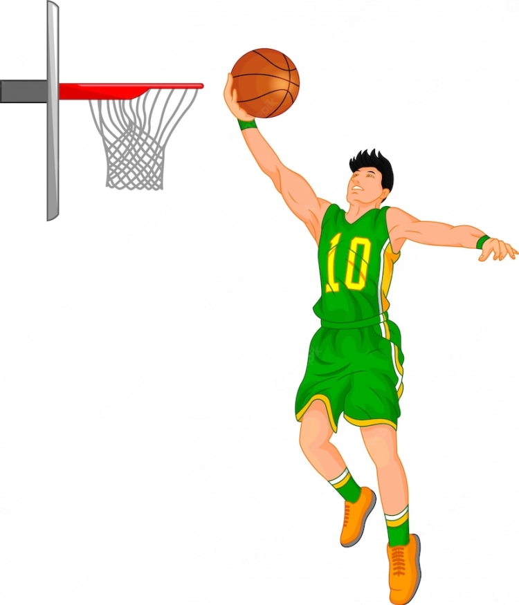 Баскетболист рисунок для детей