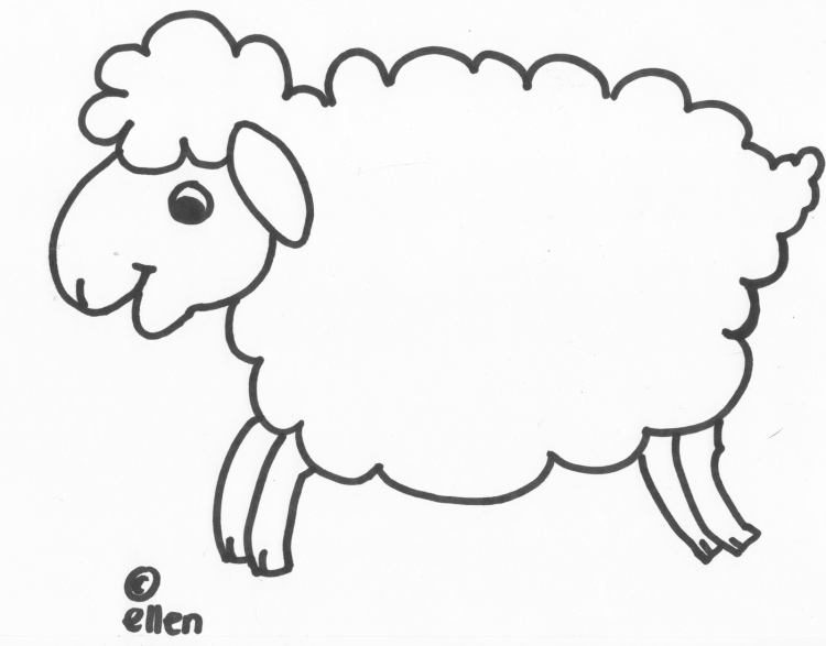 Шаблон овечки