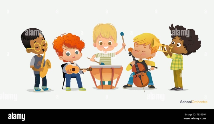 Оркестр рисунок для детей