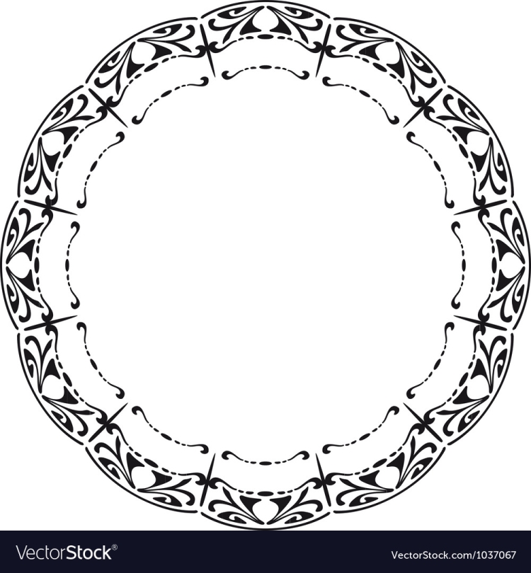 Тарелка шаблон для рисования