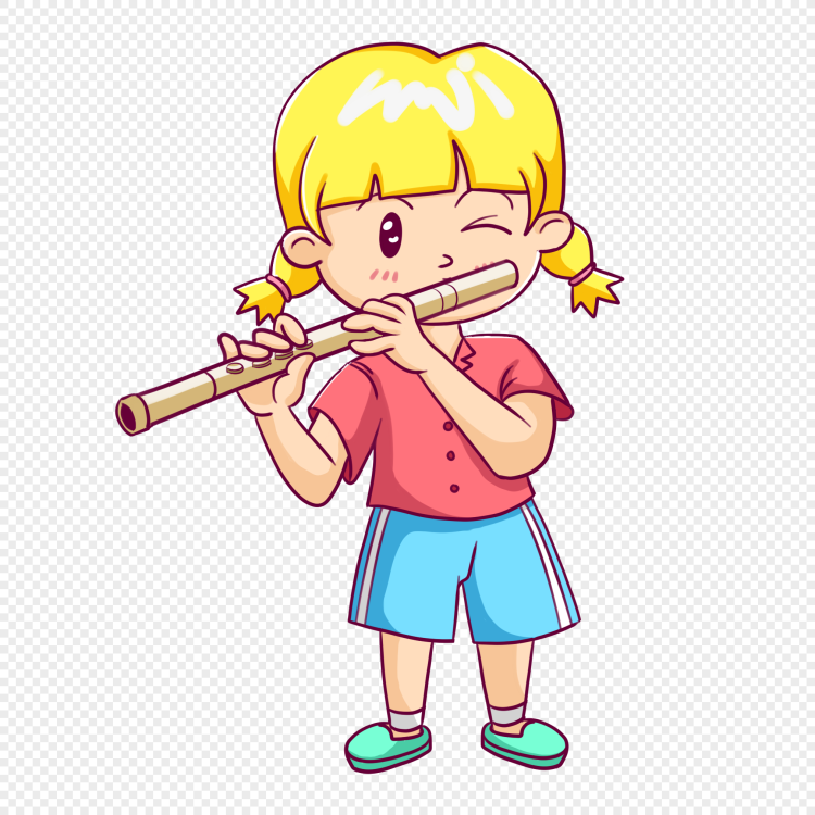 Флейта детский рисунок