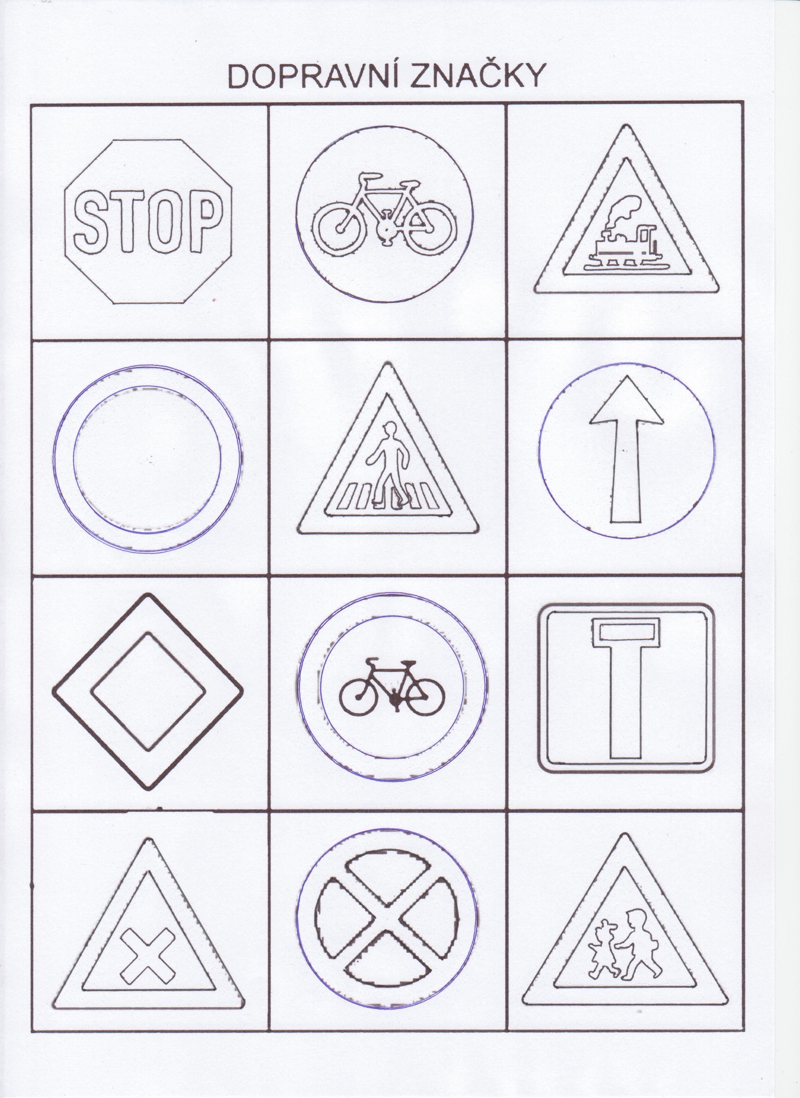 Рисунки дорожных знаков для детей раскраски (46 фото)