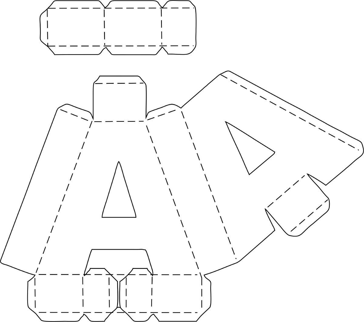 Объемные буквы из бумаги: скачать и распечатать шаблон