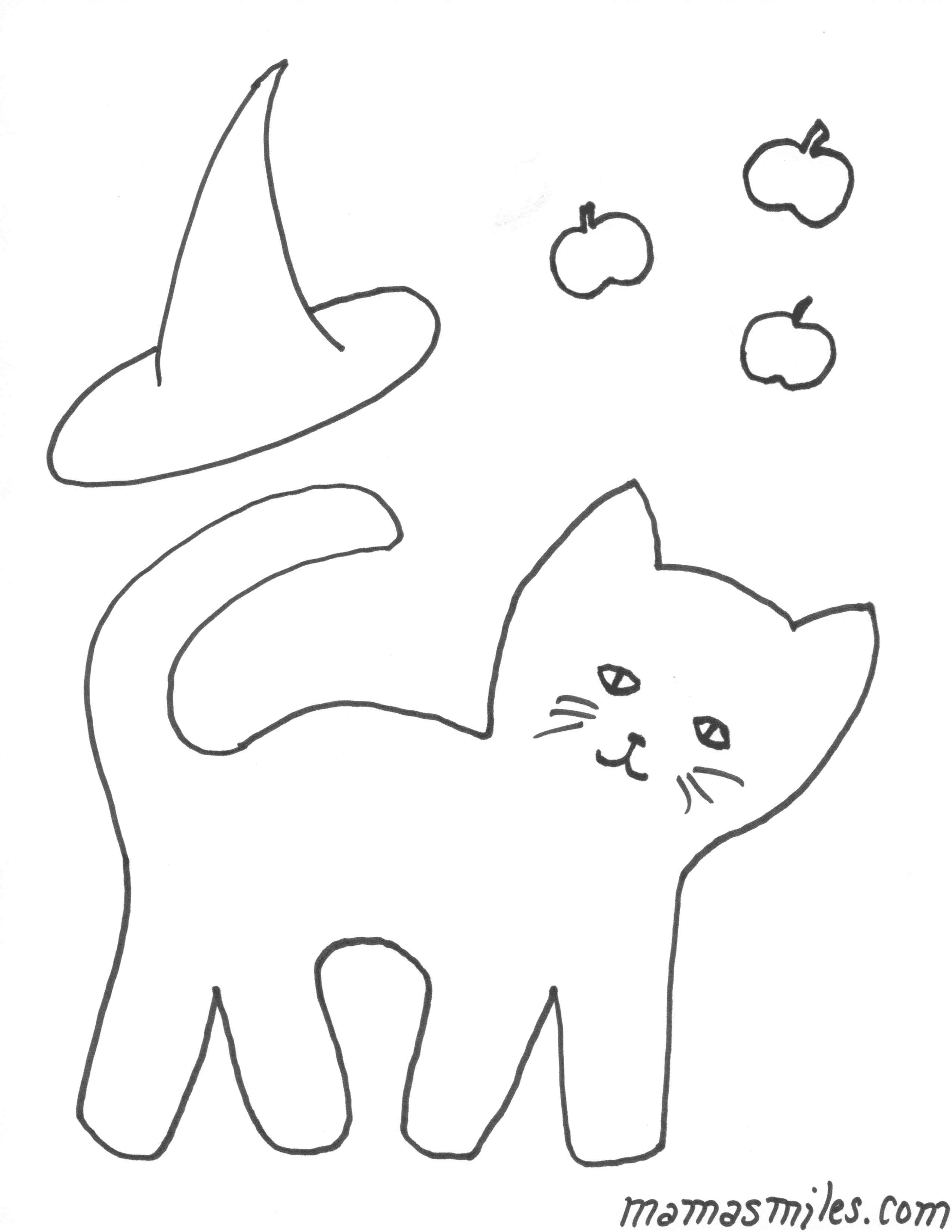 Шаблон котенка для рисования - 81 фото