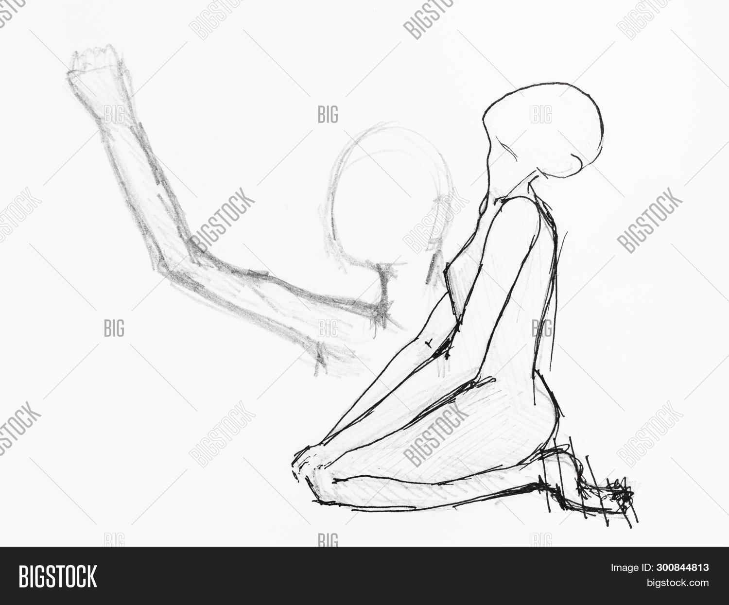 Человек на коленях рисунок карандашом - 65 фото