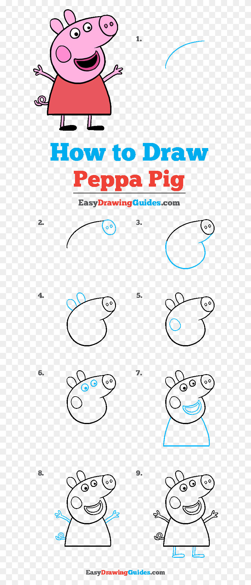 Картинки Свинки Пеппы для срисовки
