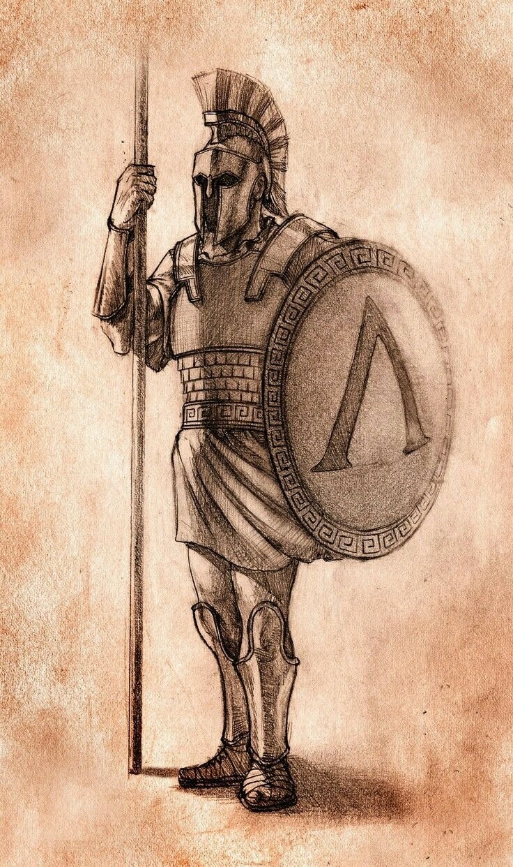 Римский гладиатор рисунок