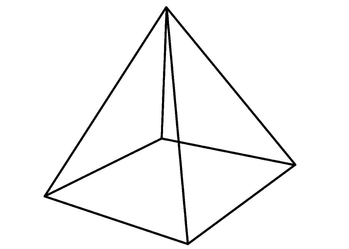 Пирамида рисунок карандашом