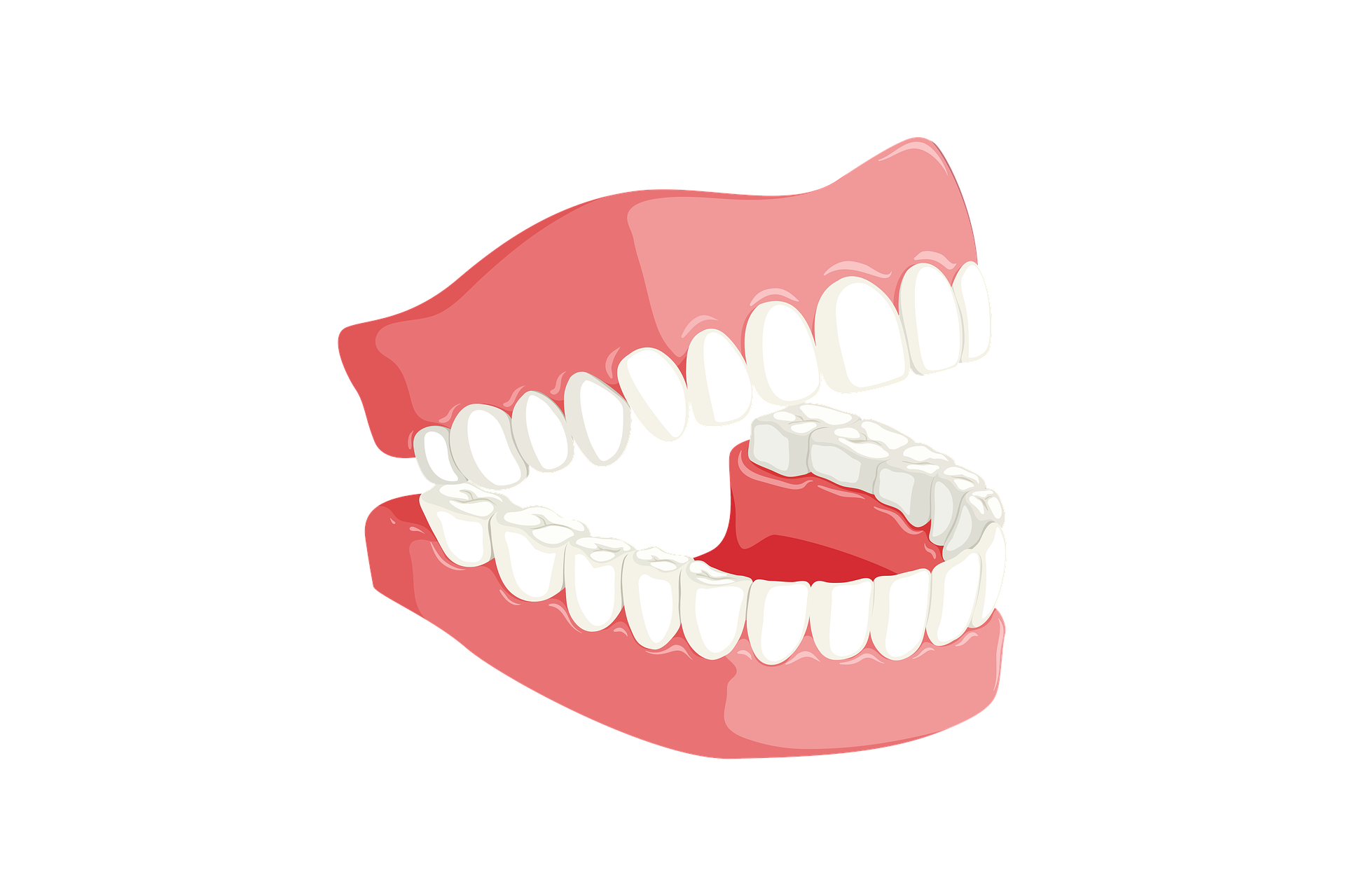 Картинка зубы для детей на прозрачном фоне. Зуб на белом фоне.