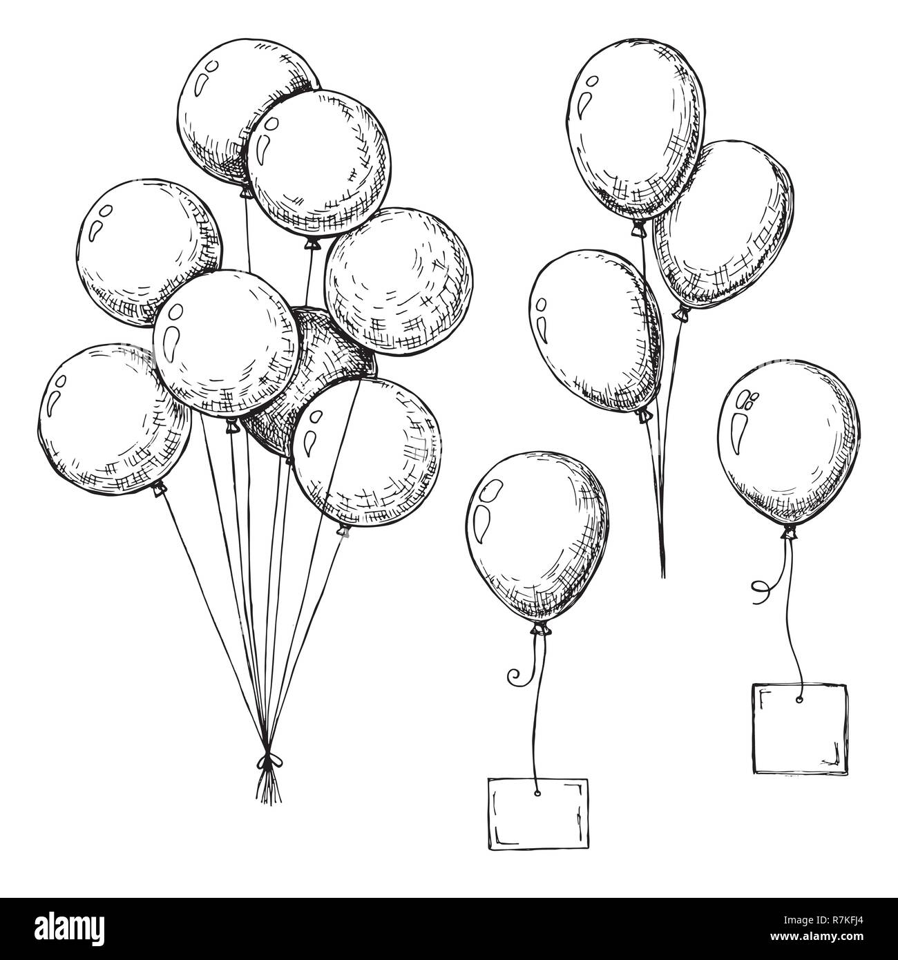 Воздушные шары скетч