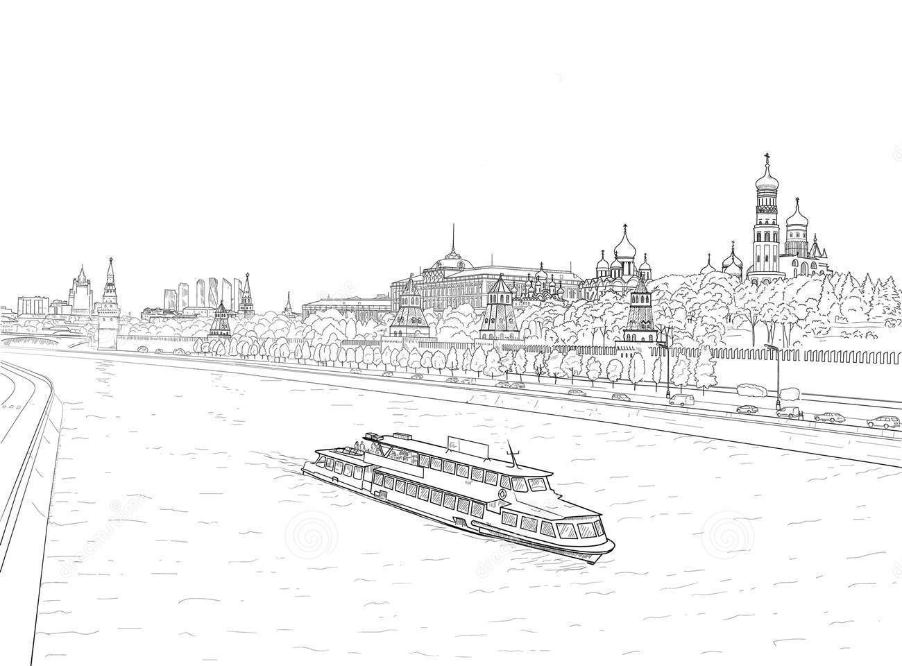 Открытка Москва. Вид на Кремлевскую набережную. Кремль, Москва-река, мост, автобус. 1956. (13889о)