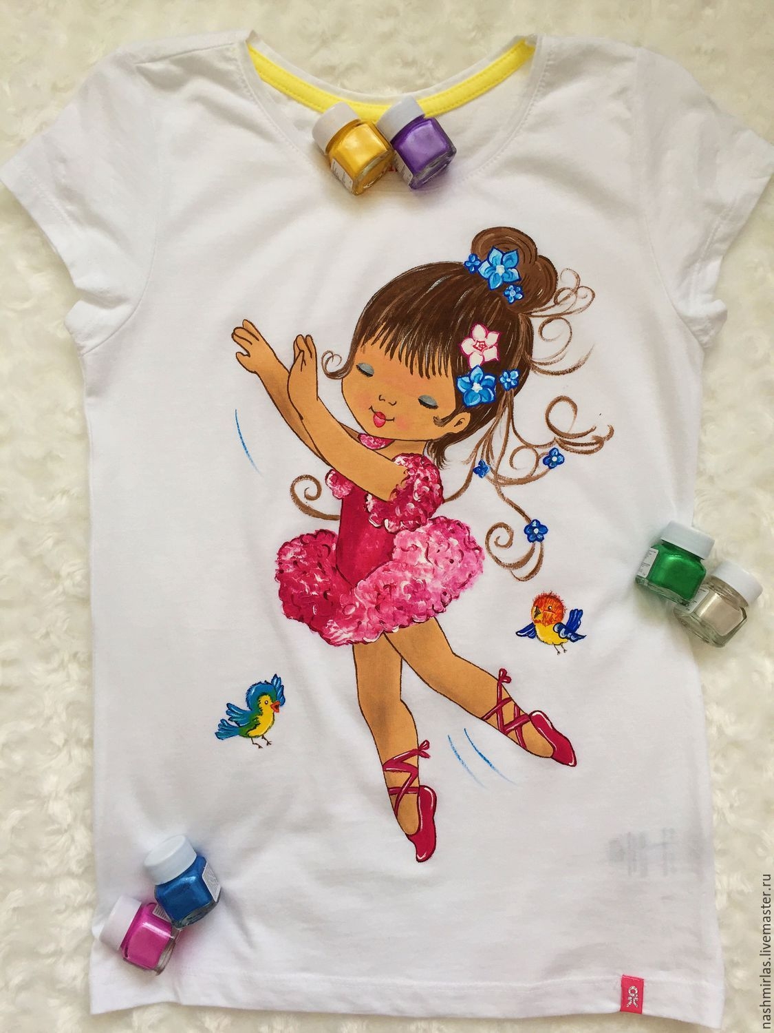 Роспись футболок акрилом для детей