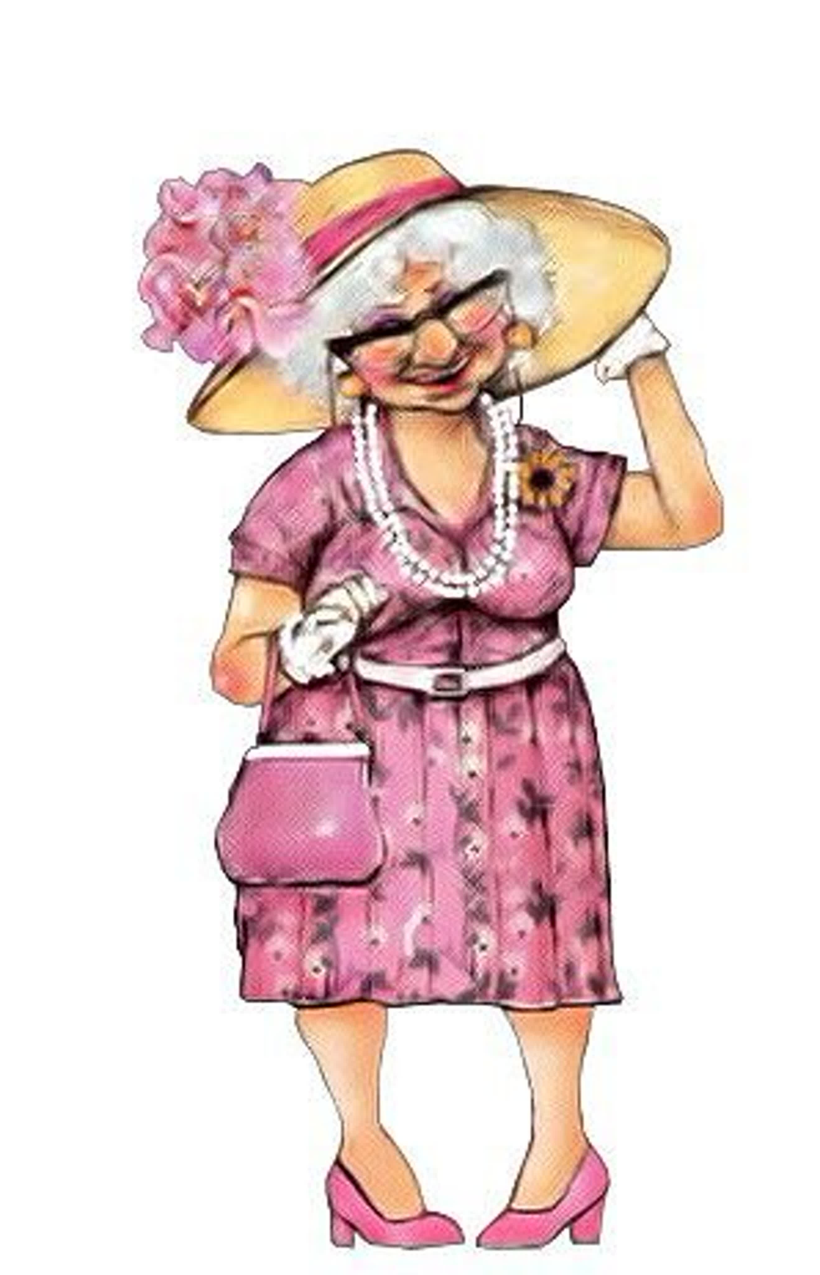 Прикольные картинки дама. Веселые модные старушки. Современная бабушка в шляпке. Модная мультяшная женщина в возрасте. Женщина в возрасте иллюстрация.