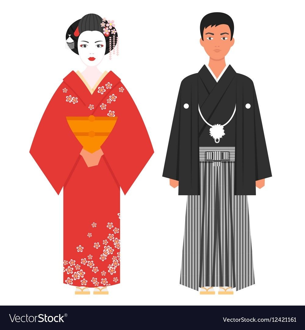японский костюм рисунок