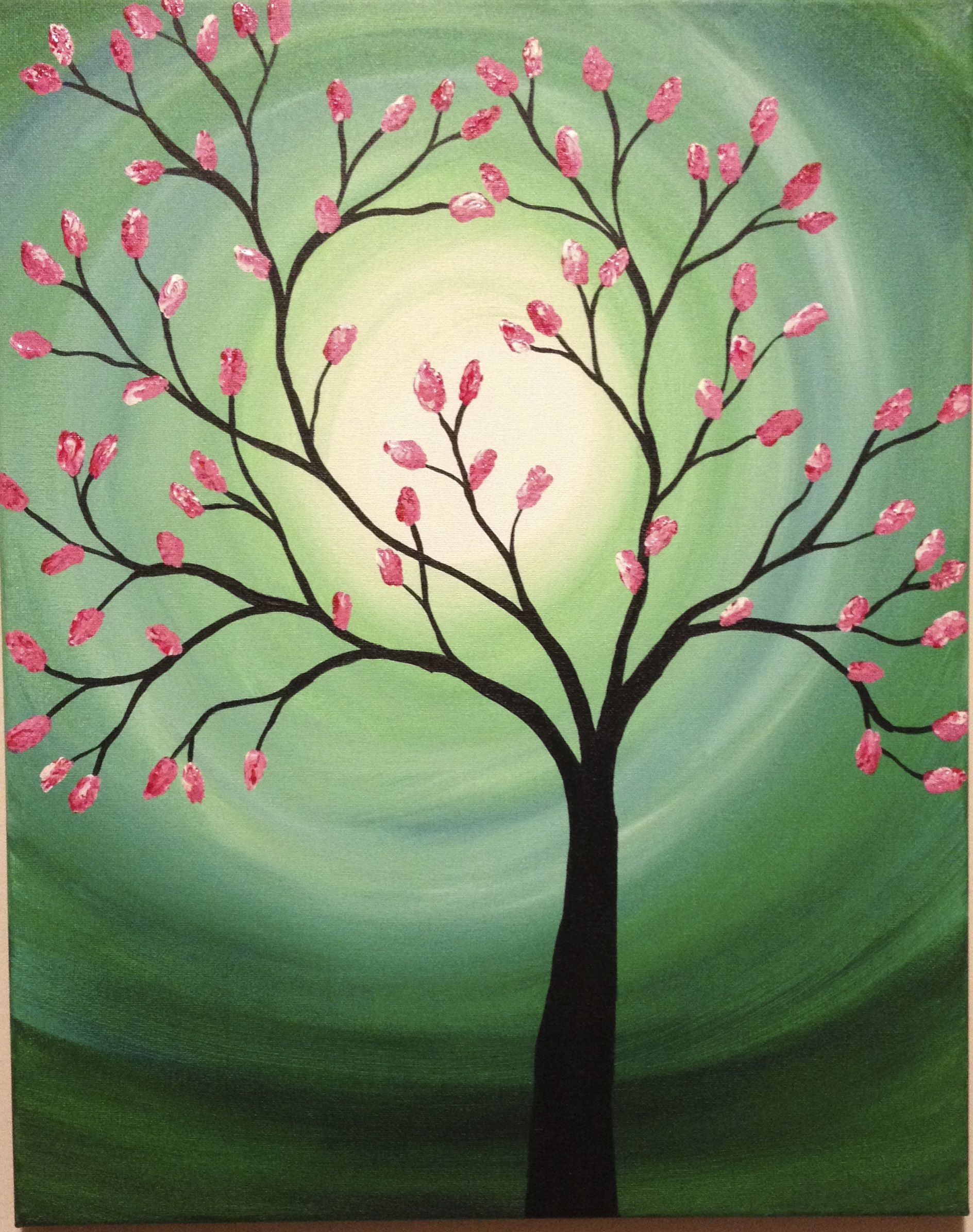 Как нарисовать весеннее дерево. Сакура акрилом. Правополушарное рисование Сакура. Красивое дерево красками. Акриловая краска для дерева.