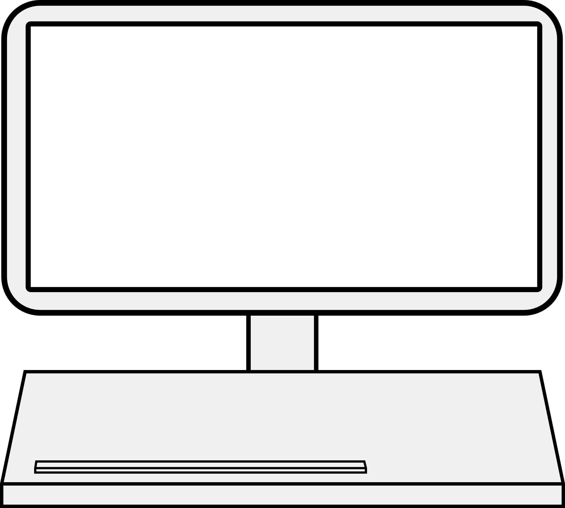 Экран простого ноутбука