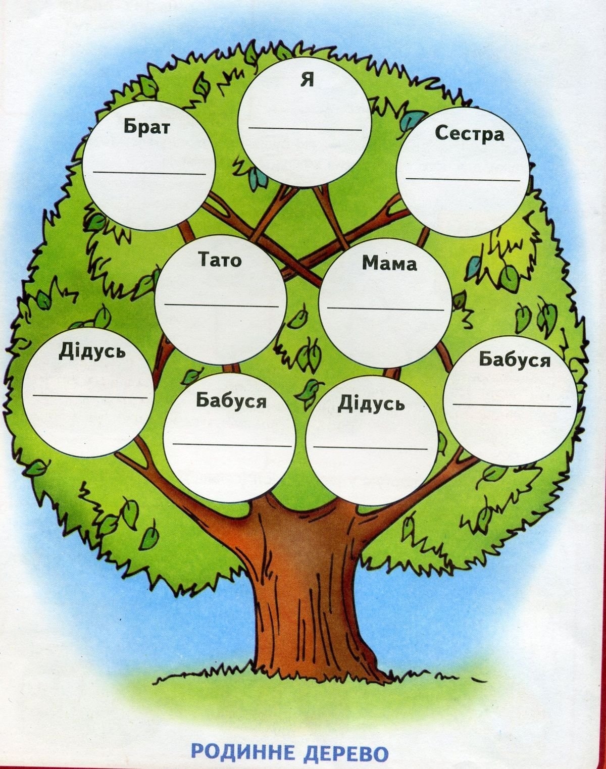 Детский рисунок семейное древо (51 фото)