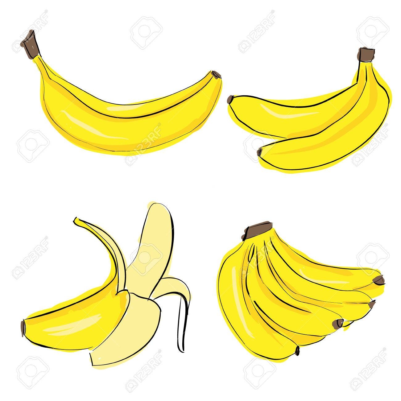 Связка бананов рисунок (41 фото)