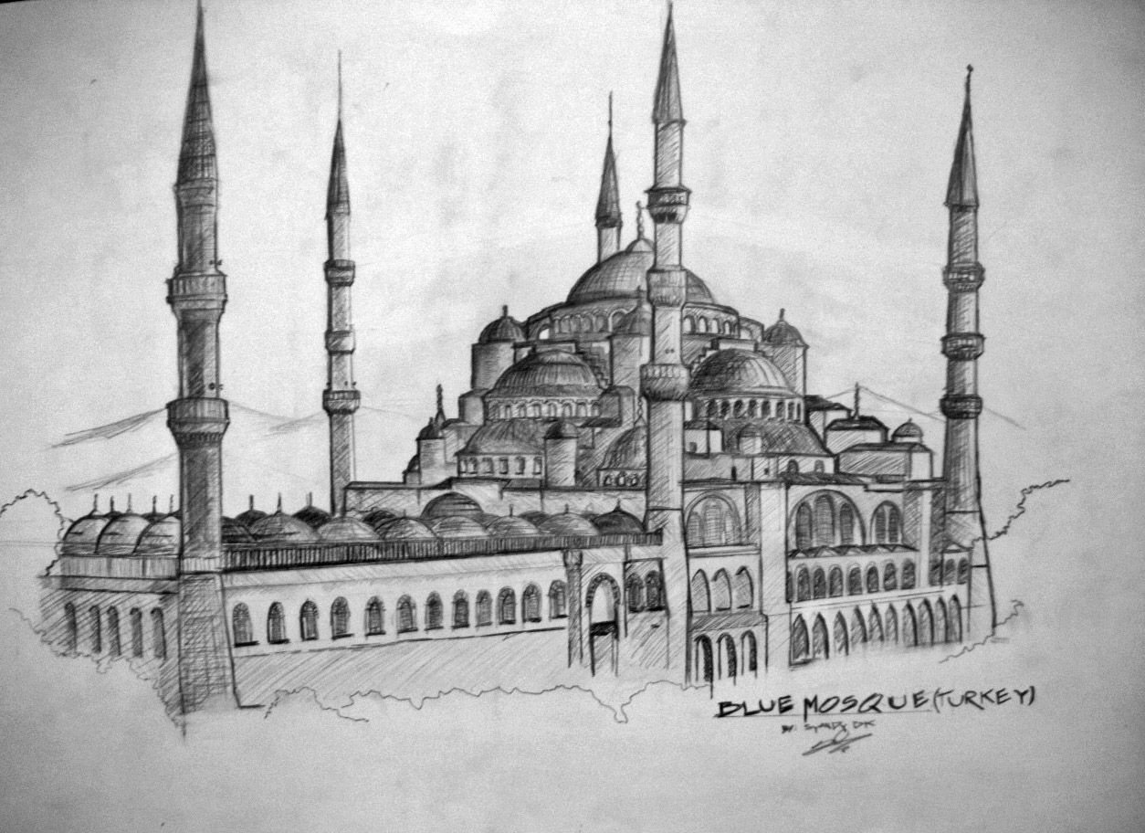 Раскраска и раскраска Турция - векторная иллюстрация