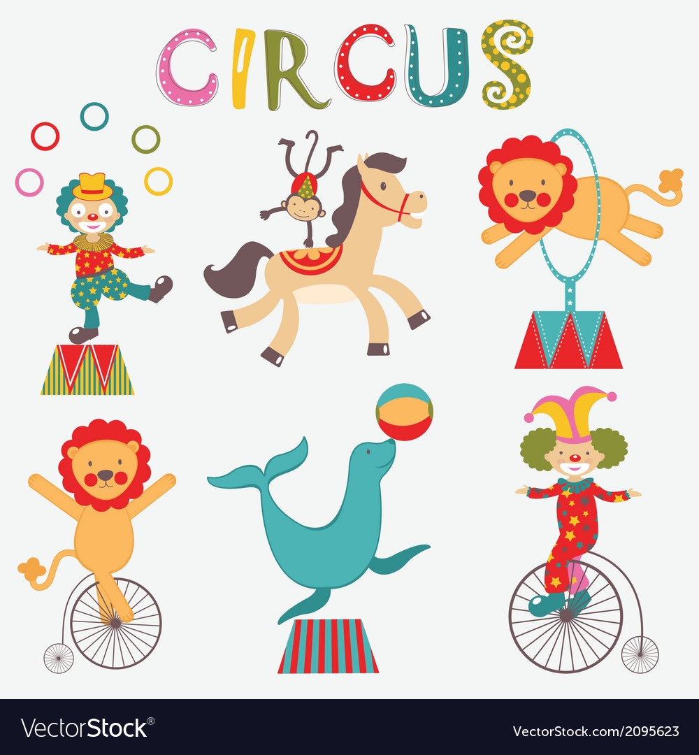 Лёгкие рисунки на тему цирк