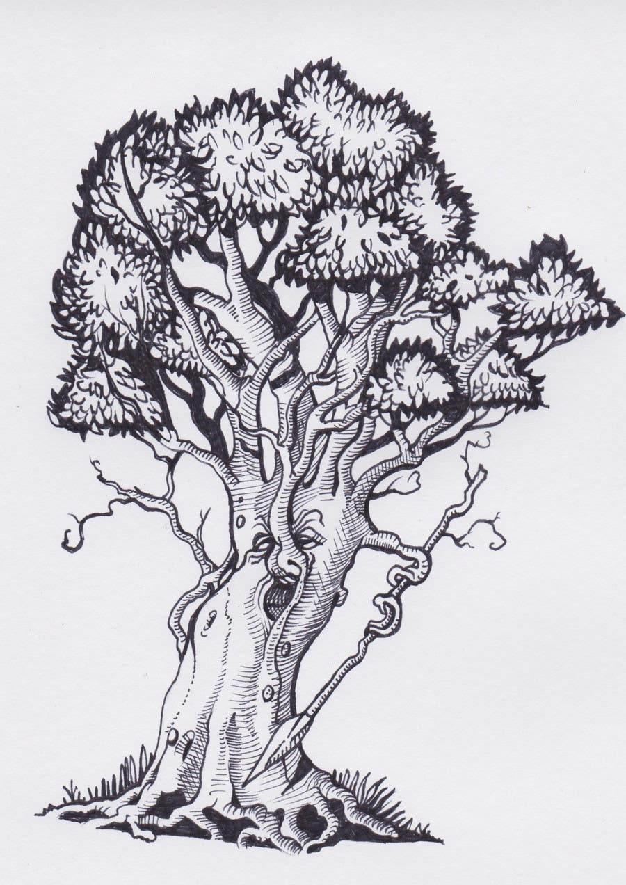 Biggest drawing. Дерево рисунок. Эскиз дерева в цвете. Большое дерево эскиз. Дерево карандашом.