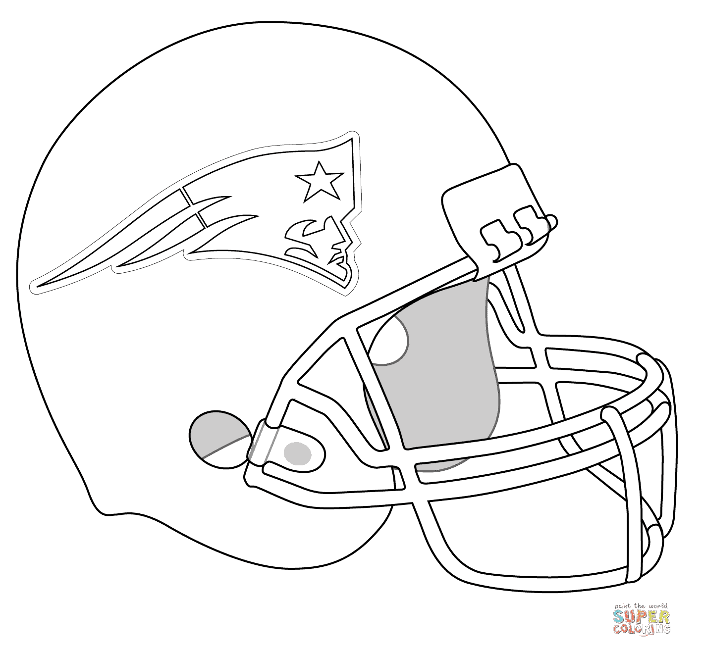 Шлем раскраска