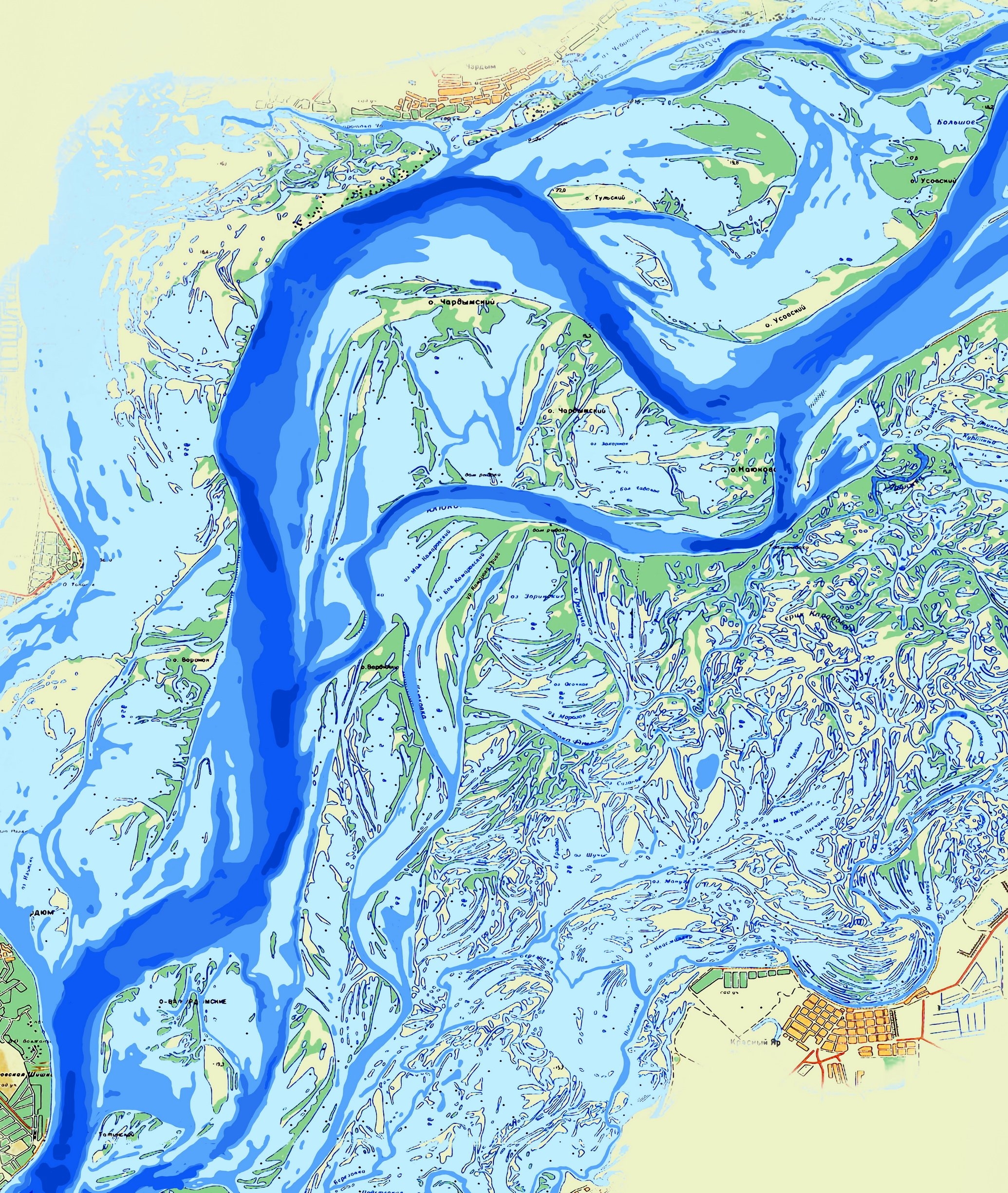 река обь на карте